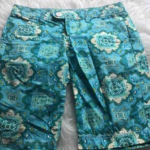 Teal aqua print shorts - £15.20 GBP