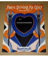 You&#39;re Driving Me Crazy Sheet Music Vintage 1930 - $23.99