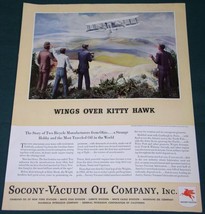 WRIGHT BROTHERS KITTY HAWK FORTUNE MAG AD VINTAGE 1937 - $18.99