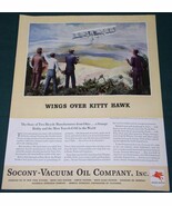 WRIGHT BROTHERS KITTY HAWK FORTUNE MAG AD VINTAGE 1937 - $25.88 CAD