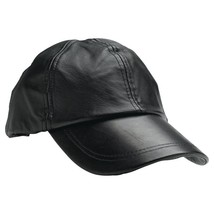 Giovanni Navarre™ Solid Genuine Leather Baseball Cap - £23.88 GBP