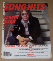 Warren Zevon Song Hits Magazine Vintage 1978 - $24.99