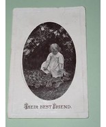 Vintage Post Card 1911 Printed In Saxony Their Best Friend - $18.99