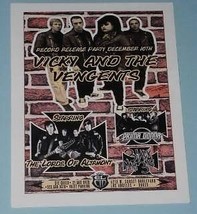 Vicky And The Vengents Concert Promo Card 2011  El Cid - £15.97 GBP