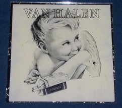 VAN HALEN LP PIC ON GLASS PANE DAVID LEE ROTH - $34.99