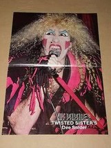 Twisted Sister Hit Parader Magazine Poster Vintage 1985 - $18.99