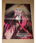 Twisted Sister Hit Parader Magazine Poster Vintage 1985 - £14.87 GBP