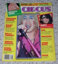 Twisted Sister Circus Magazine Vintage 1984 Ratt - $29.99