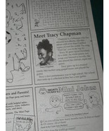 TRACY CHAPMAN VINTAGE NEWSPAPER COMIC 1990 - $35.52 CAD