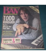 TODD RUNDGREN BAM MAGAZINE VINTAGE1987 - $33.94 CAD