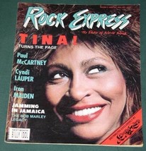 TINA TURNER ROCK EXPRESS MAGAZINE VINTAGE 1986 - $34.99