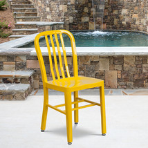 Yellow Indoor-Outdoor Chair CH-61200-18-YL-GG - £68.91 GBP