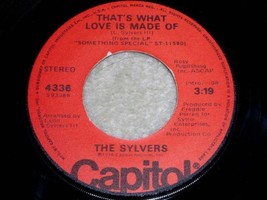 THE SYLVERS HOT LINE 45 RPM RECORD VINTAGE - $18.99