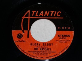 The Rascals Glory Glory 45 Rpm Record Vintage - £15.14 GBP