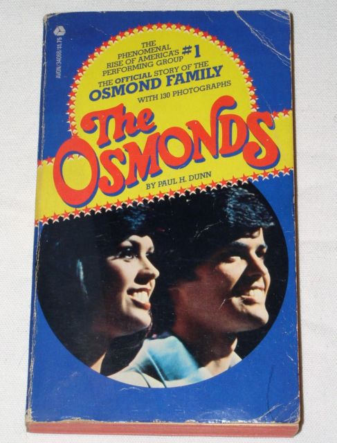 THE OSMONDS PAPERBACK BOOK 1977 DONNY &amp; MARIE OSMOND - $19.98