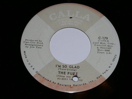 The Fuzz I&#39;m So Glad Vintage 45 Rpm Phonograph Record - £15.17 GBP