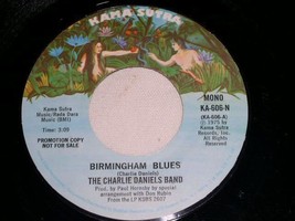 The Charlie Daniels Band Birmingham Blues Promotional 45 Rpm Record 1975 - $18.99