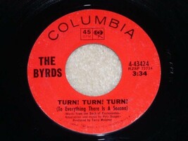 The Byrds Turn Turn Turn 45 Rpm Record Vintage - £14.93 GBP