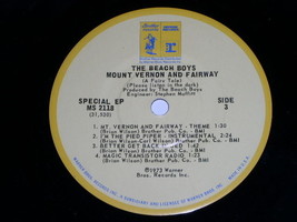 The Beach Boys Mount Vernon And Fairway EP Record Brother Reprise Label - £15.22 GBP