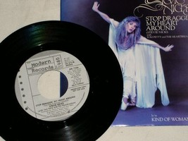 STEVIE NICKS STOP DRAGGIN MY HEART AROUND PROMO 45 RPM RECORD 1981 W/PIC... - £14.87 GBP