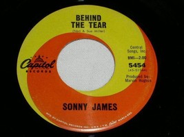 Sonny James Behind The Tear 45 Rpm Record - £15.00 GBP