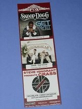 Snoop Dogg Concert Promo Card 2011 Fox Theater Pomona - £15.71 GBP