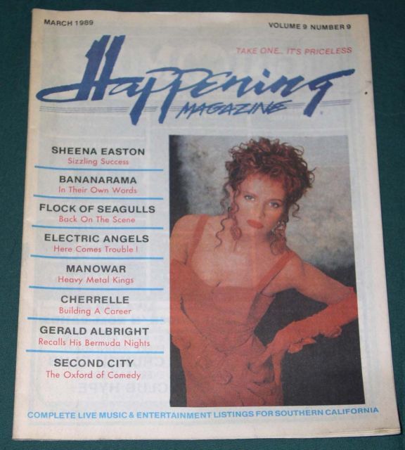 Primary image for SHEENA EASTON HAPPENING MAGAZINE VINTAGE 1989