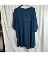 Liberty Pro T-Shirt Men&#39;s 5XL Blue Striped Short Sleeve Athletic Casual - $297.58 MXN