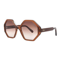 Salvatore Ferragamo SF1070S 210 Transparent Brown/Brown Gradient 55-20-1... - $141.55