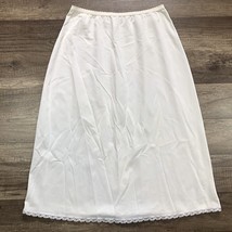 Vintage Shadowline Half Slip Womens Small White Nylon Lace Skirt Slip 28... - $148.51 MXN