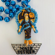 Mardi Gras Bead Necklace Maid Ester Pirate New Orleans Louisiana 19 Inches - $18.81