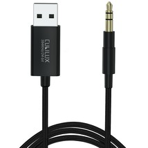 Usb A To 3.5Mm Male Audio Cable [384Khz/24-Bit] Usb To 1/8 Stereo Auxili... - £26.32 GBP