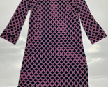 Laundry by Shelli Segal Long Sleeve Navy &amp; Pink Sheath Dress Size XS - £21.47 GBP