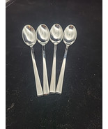 4 Place Oval Soup Spoons Food Network Brand Stainless China 8” - $372.52 MXN