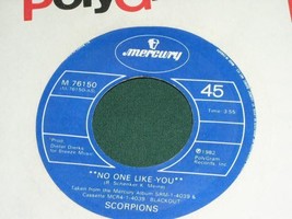 SCORPIONS NO ONE LIKE YOU CANADA IMPORT 45 RPM RECORD 1982 - $18.99