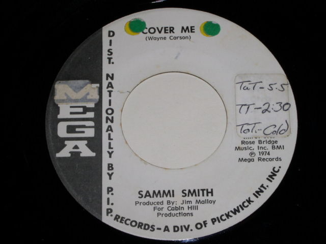 Sammi Smith Cover Me 45 Rpm Record Vintage 1974 Mega Label Promotional - $18.99