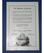 ROCK OF AGES GRANITE VINTAGE 1924 NATIONAL GEO. AD - $12.99