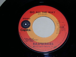 Raspberries Eric Carmen Go All The Way 45 Rpm Phonograph Record 1972 - £14.93 GBP