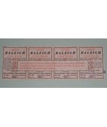 Raleigh Cigarette Vintage Coupon Sheet 1962 - $8.99