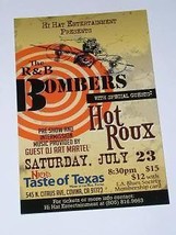 R&amp;B Bombers Promo Concert Card Covina CA 2011 Hot Roux - £15.66 GBP