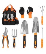Whonline Garden Tools Set of 9, Complete Gardening Tools Kit, Gardening ... - £33.02 GBP