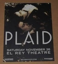 Plaid Concert Promotional Card El Rey Theatre 2011 - £15.72 GBP