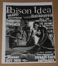 Poison Idea Concert Promotional Ad Canoga Park 2011 - £10.26 GBP