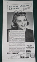 PHILLIPS&#39; MILK OF MAGNESIA VINTAGE MAGAZINE AD 1941 - $3.99