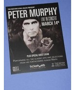 Peter Murphy Promo Card The Mayan March 2011 Bauhaus - $27.39 CAD