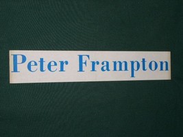 PETER FRAMPTON VINTAGE 1970S STICKER - $18.99