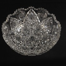 American Brilliant All Over Cut Bowl 8 x 3 3/4 Fabulous Cutting Blown Blank - £61.51 GBP