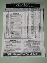 Pennsylvania Railroad Train Service Paper Vintage 1967 - £11.98 GBP