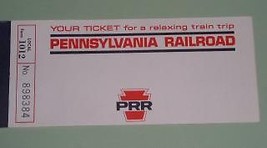 Pennsylvania Railroad Vintage Ticket Stub 1968 - £11.76 GBP