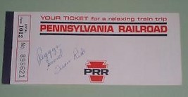 Pennsylvania Railroad Vintage Ticket Stub 1967 - £11.76 GBP